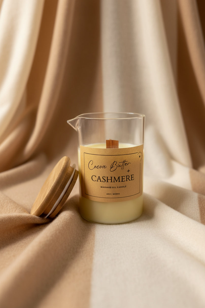 Cocoa Butter & Cashmere Massage Oil Candle